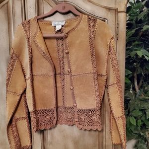 Leather n Rayon jacket